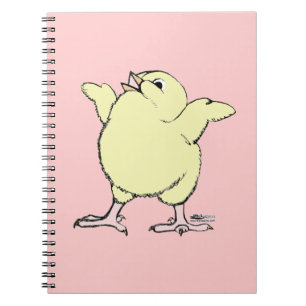 Caderno Espiral Pintinho Feliz