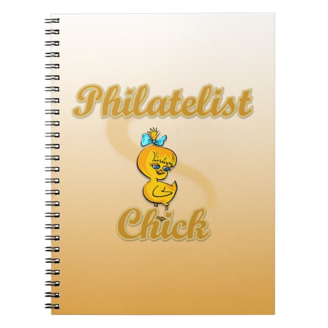 Caderno Espiral Pintinho filatelista (Frente)