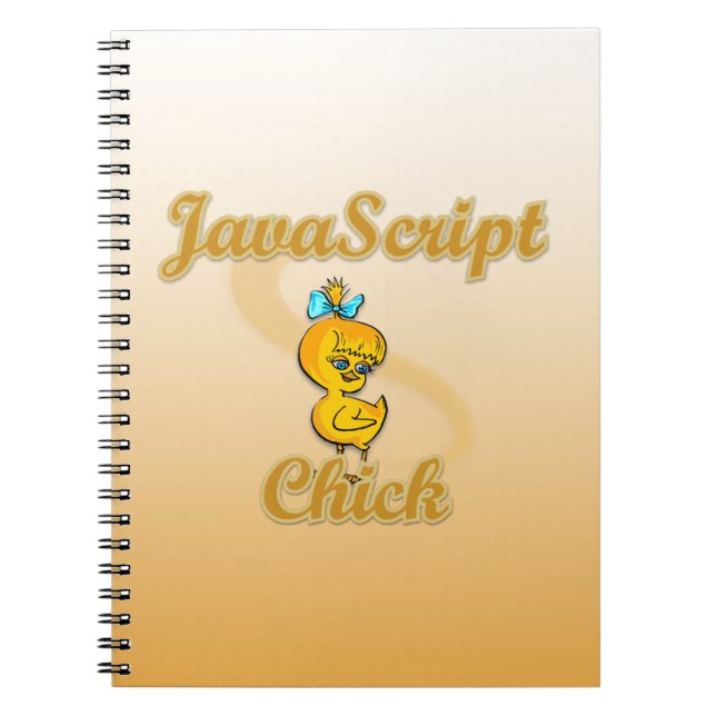 Caderno Espiral Pintinho JavaScript (Frente)