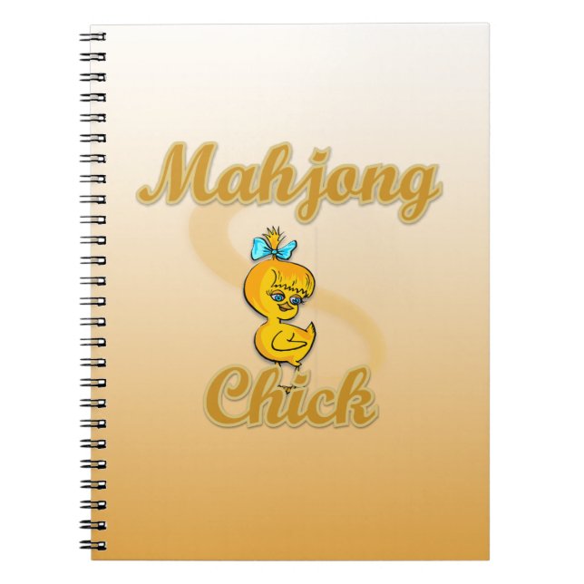 Caderno Espiral Pintinho Mahjong (Frente)