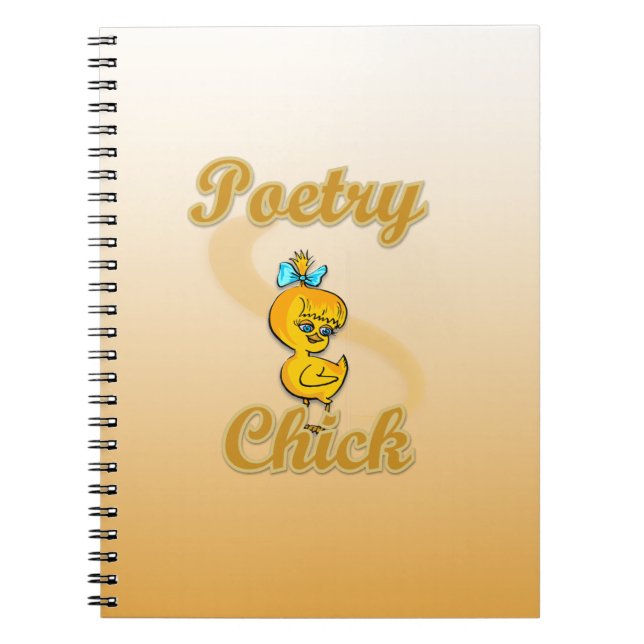 Caderno Espiral Pintinho Poesia (Frente)