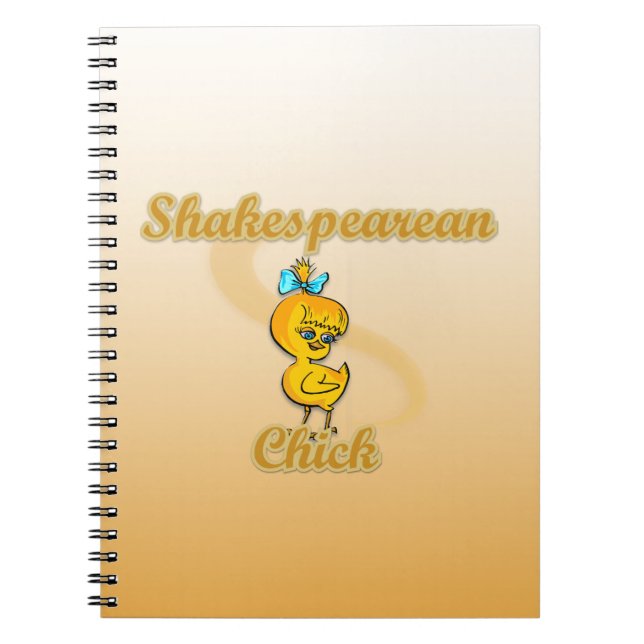 Caderno Espiral Pintinho Shakespearean (Frente)