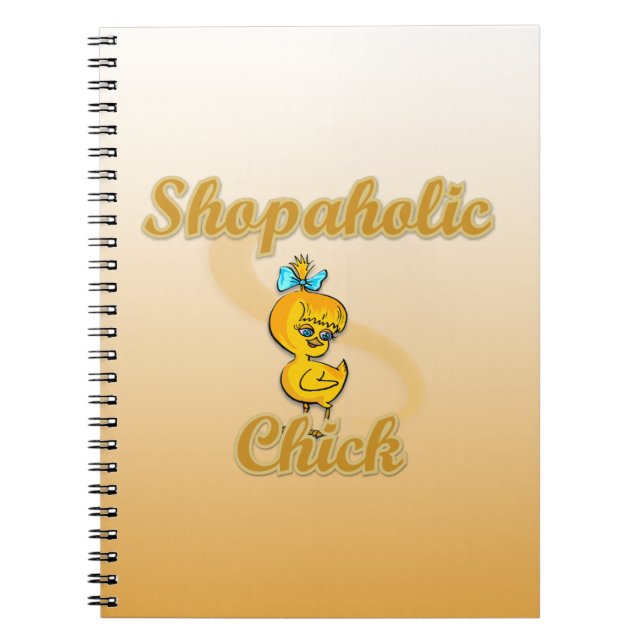 Caderno Espiral Pintinho Shopaholic (Frente)