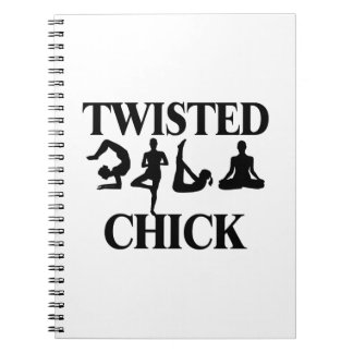 Caderno Espiral Pintinho torcido da ioga