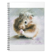 Pintura a óleo de hamster