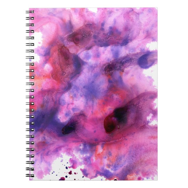 Caderno Espiral pintura abstrato (Frente)
