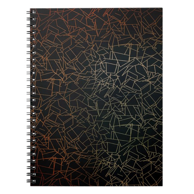 Caderno Espiral pintura abstrato (Frente)