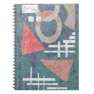 Caderno Espiral pintura abstrato