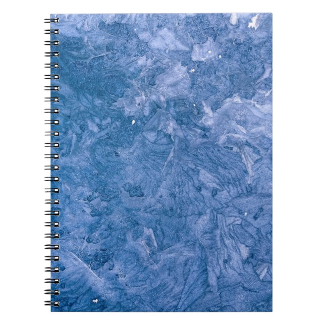 Caderno Espiral Pintura abstrato azul (Frente)