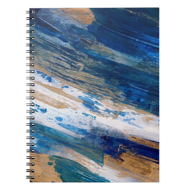 Caderno Espiral Pintura acrílica. A mão da Trendy pintou trabalho  (Frente)