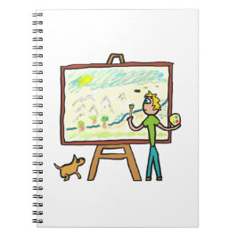 Caderno Espiral Pintura Artista