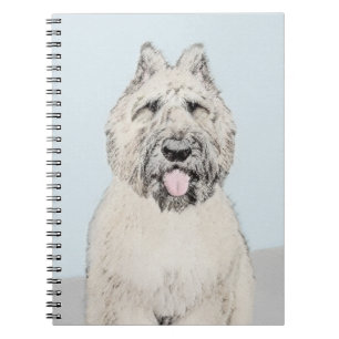 Caderno Espiral Pintura Bouvier des Flandres - Arte Cachorra Origi