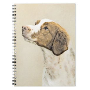 Caderno Espiral Pintura Brittany - Arte Cachorra Original