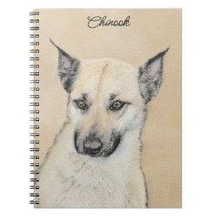 Caderno Espiral Pintura Chinook (Orelhas Apontadas) - Arte Canina 