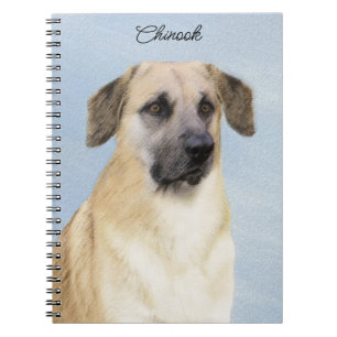 Caderno Espiral Pintura Chinook (Ouvidos Soltos) - Arte Cachorro O