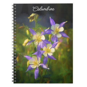 Caderno Espiral Pintura Columbina Azul do Colorado - Arte Original