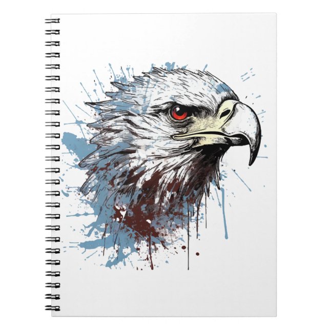 Caderno Espiral Pintura da águia (Frente)