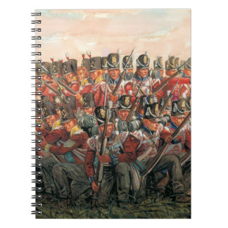Caderno Espiral Pintura das guerras napoleônicas da infantaria bri