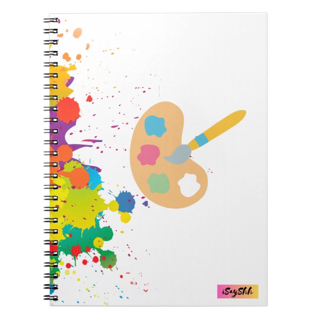 Caderno Espiral pintura de abertura (Frente)