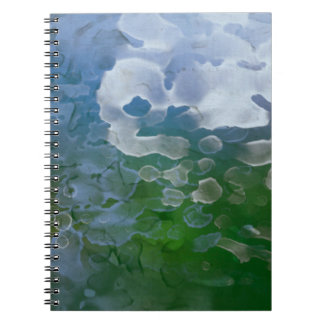 Caderno Espiral pintura de abstrato em concreto. Ilustração 2d. Va