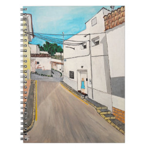 Caderno Espiral Pintura de Calle Cabanilles por Alfred Fox