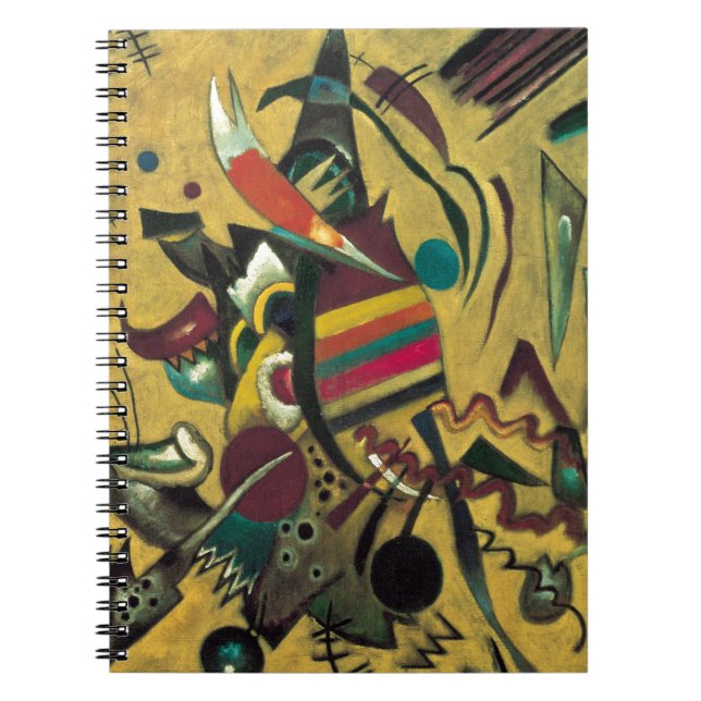 Caderno Espiral Pintura de Canvas de Pontos Kandinsky (Frente)