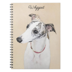 Caderno Espiral Pintura de chicote - Arte de Cachorro Original Bon