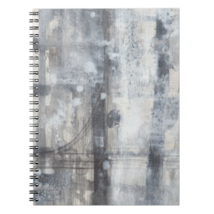 Caderno Espiral Pintura de Cinza Contemporânea