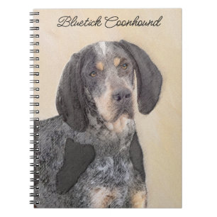 Caderno Espiral Pintura de Connhound Bluetick - Cachorro Original 