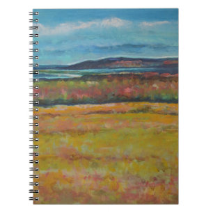 Caderno Espiral Pintura de dunas de areia costeira