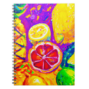 Caderno Espiral Pintura de Frutas. Comprar Agora