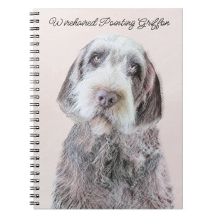 Caderno Espiral Pintura de Griffon por Cabeireiros - Arte Canina