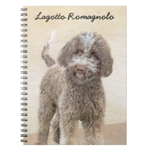 Caderno Espiral Pintura De Lagotto Romagnolo - Arte De Cão Origin