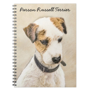 Caderno Espiral Pintura de Parson Jack Russell Terrier - Arte Cani