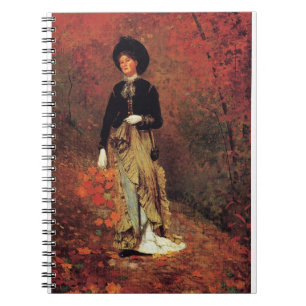 Caderno Espiral Pintura de Winslow Homer, Outono
