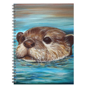 Caderno Espiral Pintura do Rio Otter