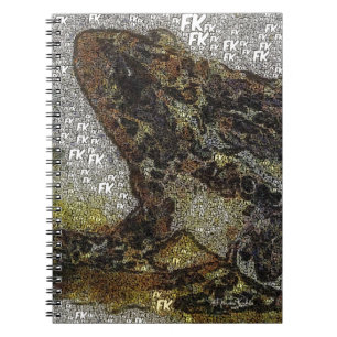 Caderno Espiral Pintura do sapo do FK-Estilo de Frida Kahlo