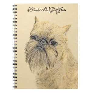 Caderno Espiral Pintura em Massa de Bruxelas Griffon - Arte Origin