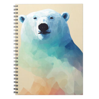 Caderno Espiral Pintura em pintura com cores de animais selvagens