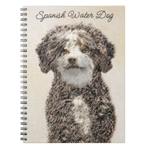 Caderno Espiral Pintura Espanhola de Cachorros - Arte Cachorra Ori