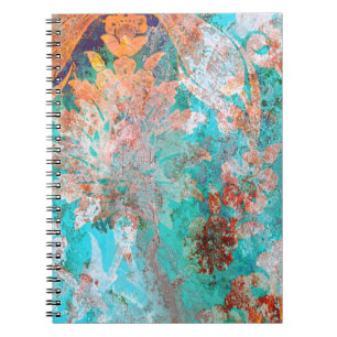 Caderno Espiral Pintura Floral
