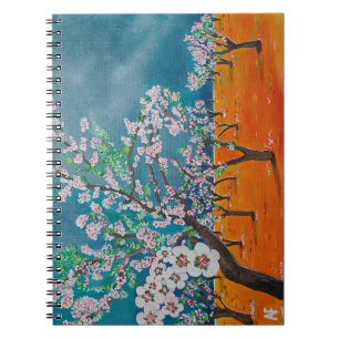 Caderno Espiral Pintura Huerto de Almendros por Alfred Fox