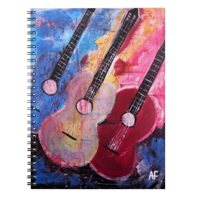 Caderno Espiral Pintura Jamming be Goode de Alfred Fox (Frente)