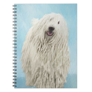 Caderno Espiral Pintura Komondor - Arte Cachorra Original