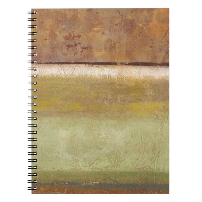 Caderno Espiral Pintura moderna na Terra por Norman Wyatt (Frente)