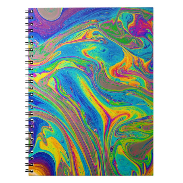 Caderno Espiral Pintura multicolor (Frente)