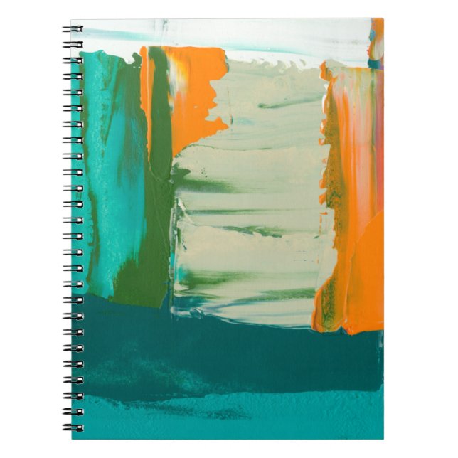 Caderno Espiral Pintura múltipla de impressão de expressão livre (Frente)