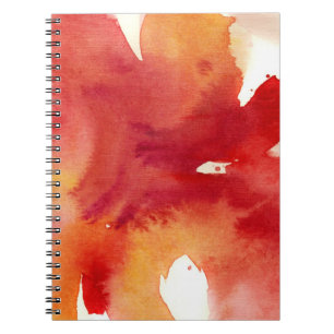 Caderno Espiral Pinturas abstratas da aguarela
