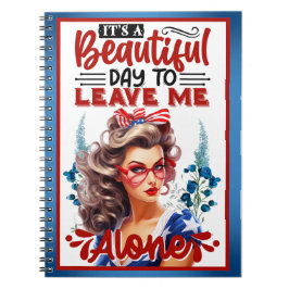 Caderno Espiral Pinup retroamericano é um belo dia