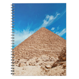 Caderno Espiral Pirâmides em giza antiga, antiguidades, arqueologi